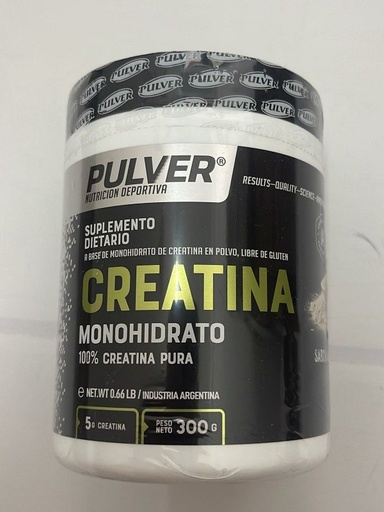 [PULVE20257742] MONOHIDRATO de CREATINA SIN TACC x 300g PULVER