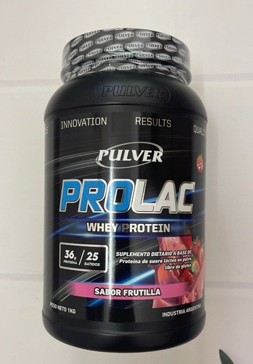 [PULVE20257394] PROLAC WHEY PROTEIN SIN TACC de FRUTILLA x 1kg PULVER