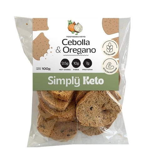 [SIMPL18970790] Tostaditas KETO Cebolla y Orégano x 100 gr SIMPLY KETO