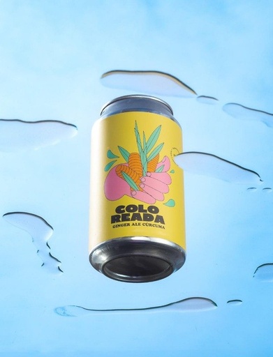 [COLOR17925672] Gaseosa natural COLOREADA Lima Limón + Cúrcuma x 354 ml