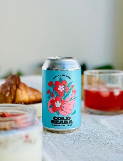 [COLOR17925467] Gaseosa natural COLOREADA Rosas + Hibiscus x 354 ml