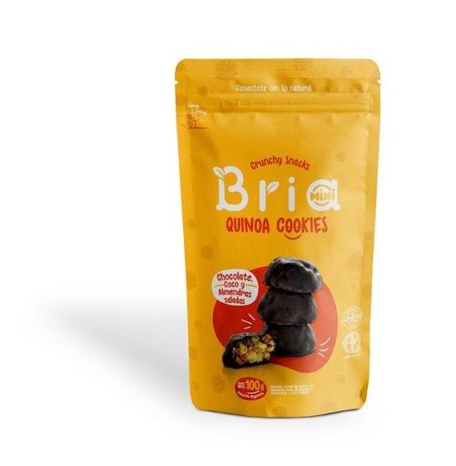[BRIA11290809] SNACK mini con almendras chocolate y coco x 100 gr BRIA
