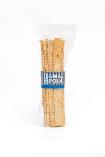 [BASTO7395146] Galletita Salada de Parmesano y amapola x 100gr BASTONI