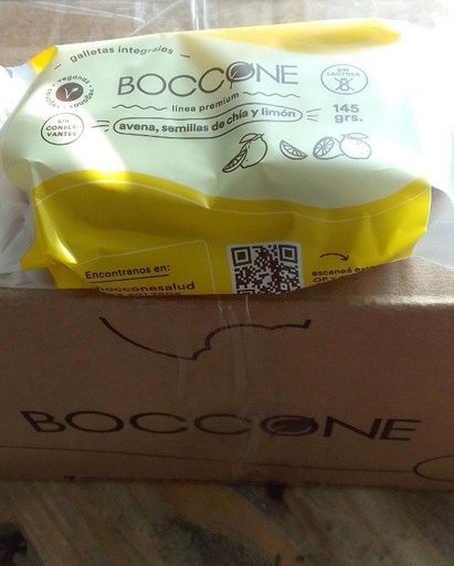 [BOCCO6907453] CAJA CERRADA x 45 unidades Galletitas Integrales CHIA y LIMON x 145gr BOCCONE