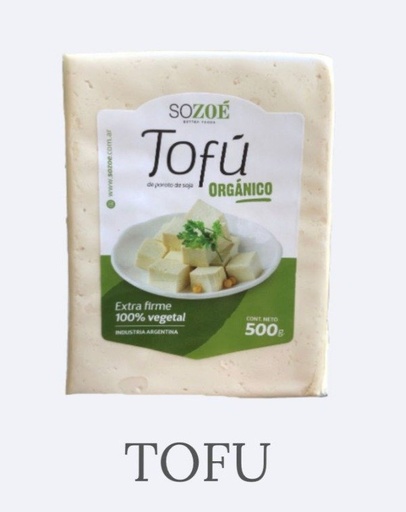 [SOZOE6894368] TOFU ORGANICO de poroto de soja x500gr SOZOÉ