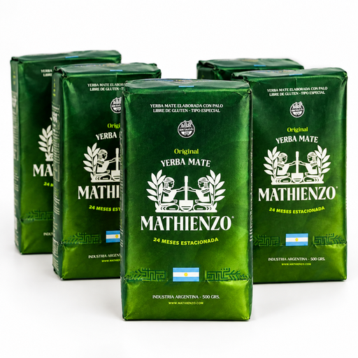 [MATHI6843003] PACK x 12 uni  YERBA mate Agroecológica SIN TACC x 500g MATHIENZO