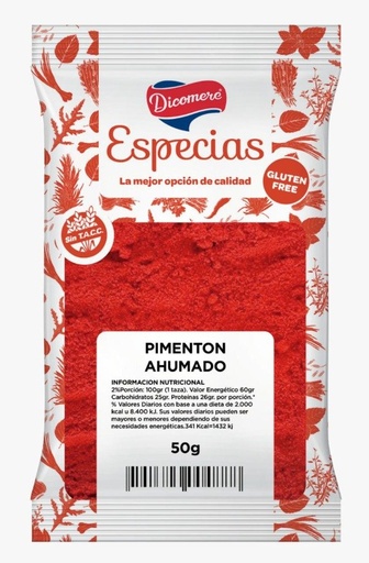 [DICOM2504212] Pimentón Ahumado Sin TACC sobre x 50gr DICOMERE