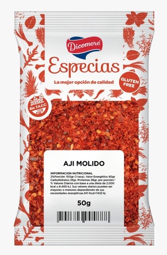 [DICOM2503993] Aji molido sin TACC sobres x 50gr Dicomere