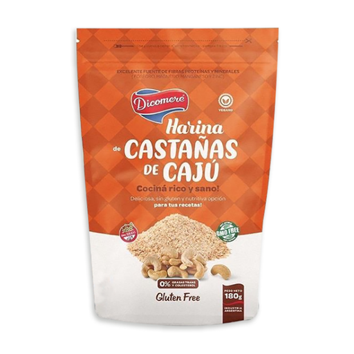 2 X 1 (vencimiento 14/7/26) en Harina de Castaña de Cajú - Sin Tacc x 180g - DICOMERE