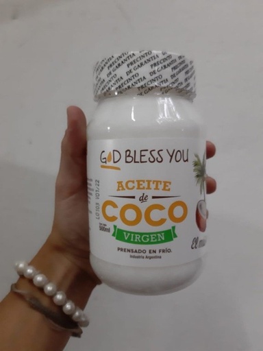 [GODBL150730] Aceite de Coco Virgen X 500 ml God Bless You