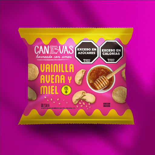 [CANVA2083] Galletita de Vainilla, Avena y Miel x 150g CANVAS