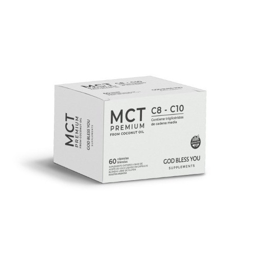 MCT Premium C8-C10 x 60 cápsulas SIN TACC GOD BLESS YOU