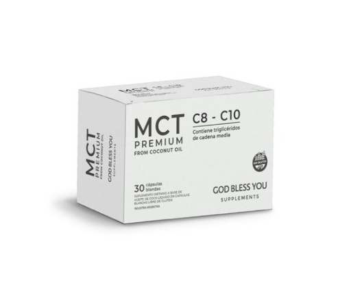 MCT Premium C8-C10 x 30 cápsulas SIN TACC GOD BLESS YOU