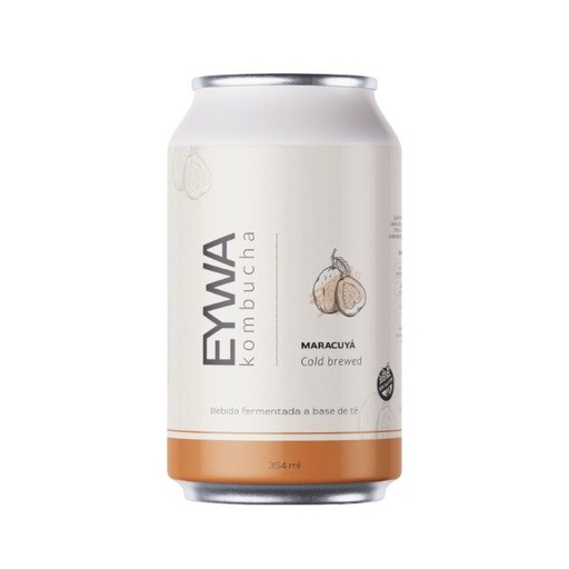 Lata KOMBUCHA MARACUYÁ Sin Tacc x 354cc EYWA