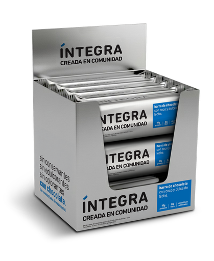 Barras de Chocolate con COCO & DDL x 12u INTEGRA