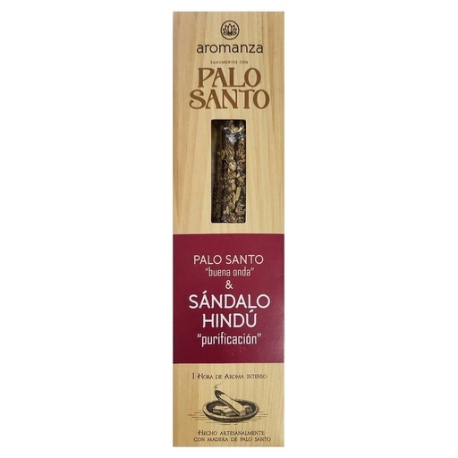 Sahumerios PALO SANTO Buena Onda SÁNDALO HINDÚ x 8uni