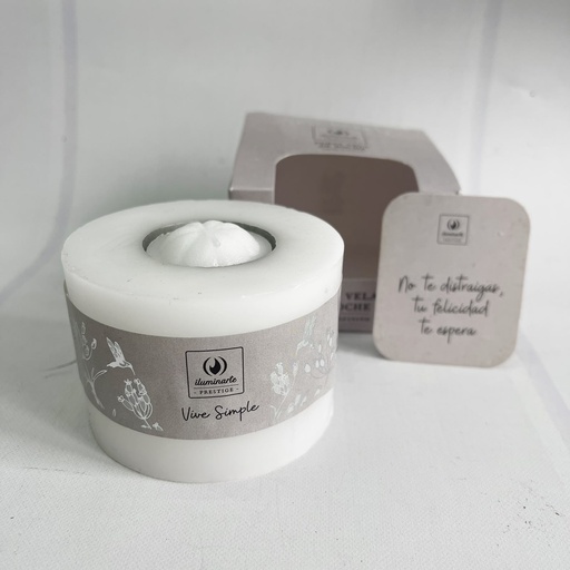 Velón Infinito Porta Vela de Noche AROMANZA