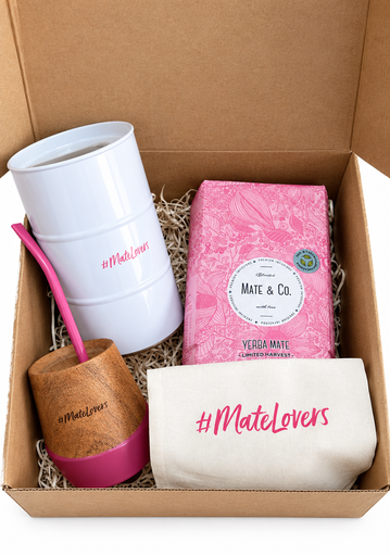 Kit TRIO: Mate, Bombilla, Yerbero + Yerba molienda especial Día de la Madre - MATE Y CO